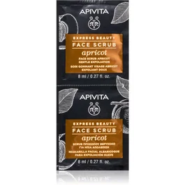 Apivita Masque Exfoliant et Nettoyant à l'Abricot, Lot de 6 x 8 ml
